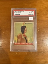 1933 INDIAN GUM #32 MASSASOIT, PSA 4