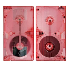 VHS is LIFE Hot Pink Transparent Color VHS Shell w/ Matching Spools T-130 Tape