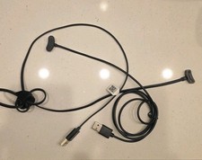2 Black USB Charging Cable Magnetic Charger For Ticwatch pro5/proX/E3/pro3 LTE m