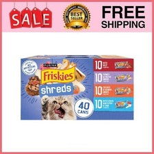Purina Friskies Shreds Gravy Variety Pack, Wet Cat Food, 5.5 oz Cans, 40 Pack 2.24 per gallon