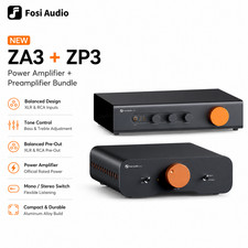 Fosi Audio ZP3 Preamp  ZA3 Balanced Stereo Power Amplifier HiFi Audio