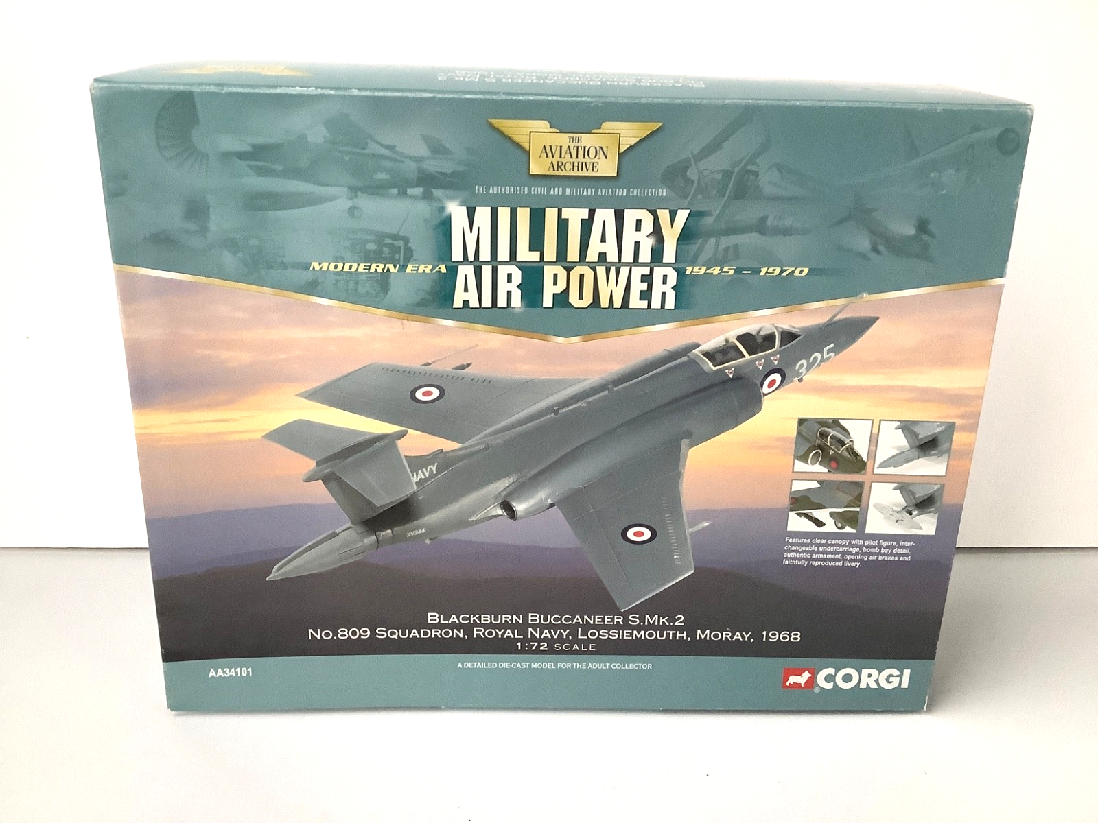 Corgi AA34101 1:72 Blackburn Buccaneer S Mk2  Royal Navy 809 Sqn BNIB
