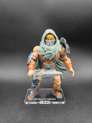 Turtles Of Grayskull MOTU Origins He-Man (Stealth Armor) Acrylic Base **NO Toy**