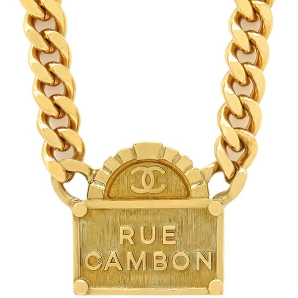 Collana CHANEL Coco Mark Logo Gp Oro Rue Cambon Usata