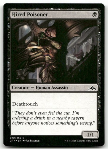 Hired Poisoner #72 Guilds of Ravnica Magic: The Gathering