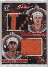 2020 Panini Donruss Rookie Holiday Sweaters Duals Joe Burrow Tee Higgins 11ng