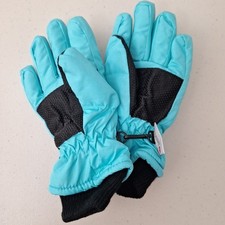 THINSULATE 3M Youth M or Gloves Waterproof Teal Palm Grip, Ski NWT