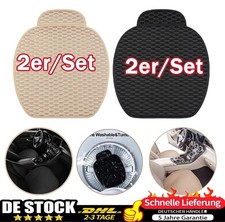 2 Stück Universal Auto Sitzkissen Sitzbezüge Sitzauflage Sitzmatte Schwarz/Beige