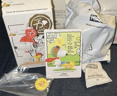 Peanuts 75th Anniversary Snoopy Comic Life Series POKER GAME Pop Mart ...