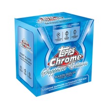 PYT #1749 - 5x Topps Cromo Zafiro UCC Fútbol Hobby Boxes (Medio Estuche)