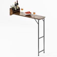 GILLAS Wall Mounted Bar Table, Folding Counter Bar Height Table, 42"