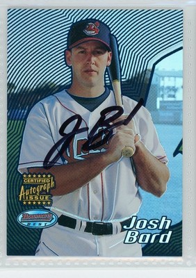 2002 Bowman's Best JOSH BARD Blue Autographed RC #163
