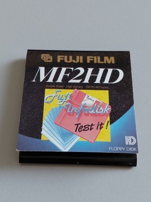 Streichholzheftchen, Fuji Film, MF2HD, Infodisk, Made In Germany