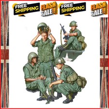 1/16 Scale Die-Cast Resin Figure Model Kit Armored Personnel Carrier Crew & I...