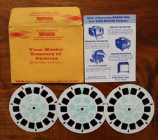 VIEW-MASTER DEMONSTRATION REELS DR-22, DR-23, DR-24 w/ ENVELOPE 3 Reel Set