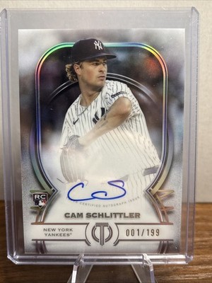 CAM SCHLITTLER 2026 TOPPS TRIBUTE ROOKIE RC AUTO /199 #TA-CSC First On Print