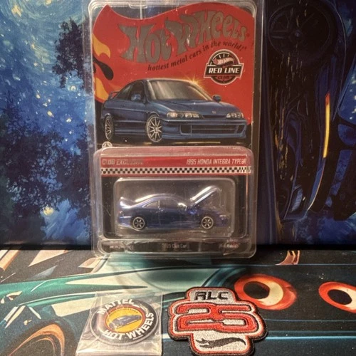 Hot Wheels Red Line Club 1:64 Honda Integra Type R 1995 Blue Diecast Ltd w/Case