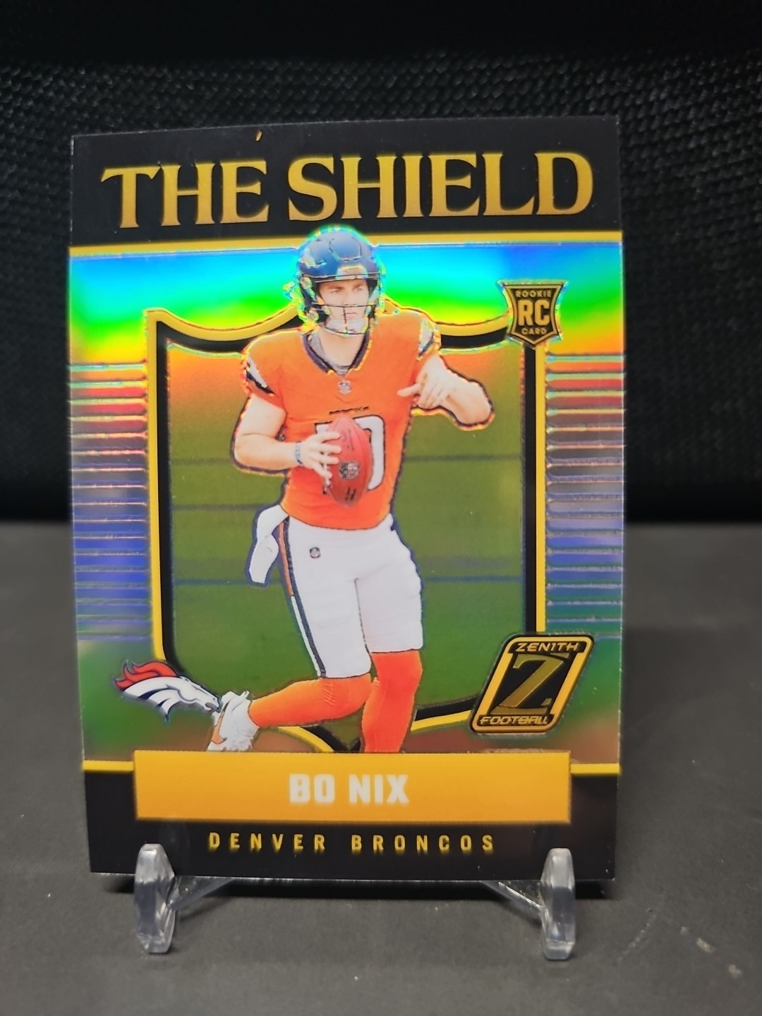 2024 Panini Zenith Bo Nix The Shield Rookie Case Hit SSP Denver Broncos RC QB