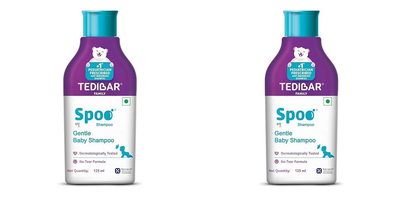 Spoo No-Tear Formula baby shampoo from Tedibar Family 125ml (pack of 2)