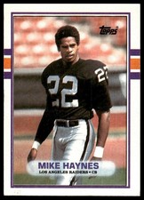 Mike Haynes 1989 Topps #268b Los Angeles Raiders