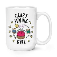 VerrüCkte NäHen MäDchen Stars 426Ml Groß Becher Tasse Spass Tochter Kids Basteln