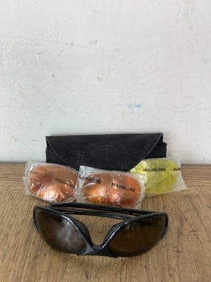 Smith Mainline Sunglasses Black Sunglasses Interchangeable Lenses W/ Case