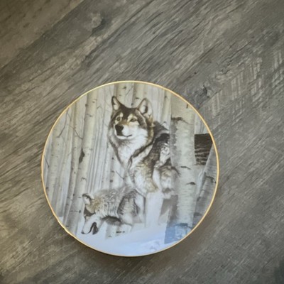 Hamilton Collection Broken Silence Year of the Wolf Porcelain Collector Plate