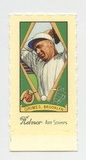 BURLEIGH GRIMES SCARCE HELMAR STAMP BASEBALL CARD WITH UNCUT TAB