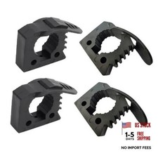 Quick Release Rubber Clamp Mount Kit 1-1/7" to 1-3/7" in Diameter, RV 4 Black