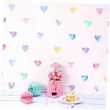 Wall Decals Watercolor Hearts Wall Stickers Heart Wall Decals Colorful Heart