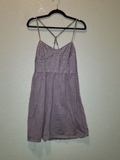 American Eagle Women’s Lavender Lace-Top Mini Dress | Medium