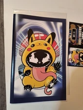 Fame Kasing Lung 1  Dallas Fan Expo PIKACHU Comic VENOMIZED VARIANT COA Labubu