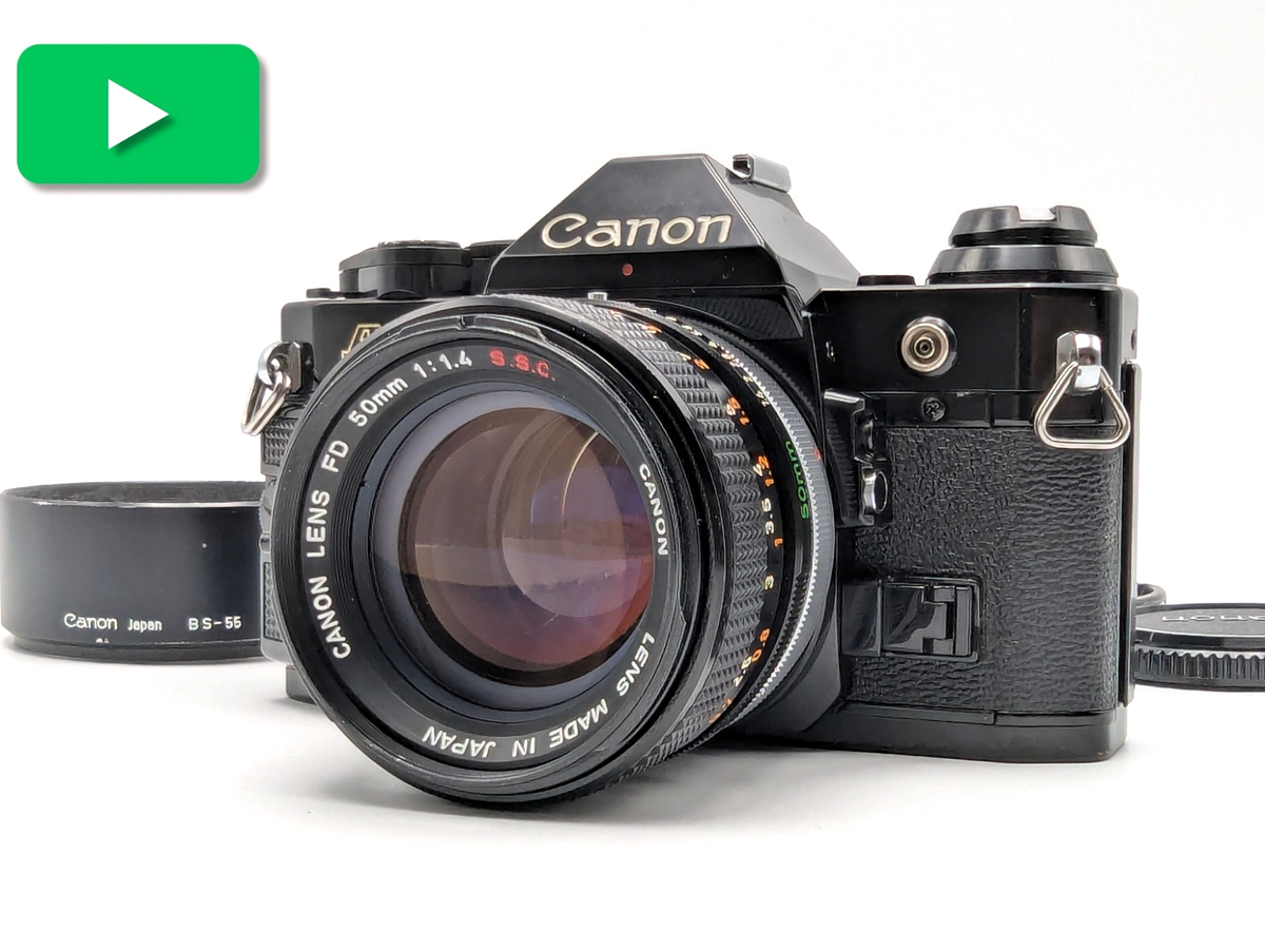 Canon AE-1 PROGRAM ブラック FD 50mm 1:4 SSC Canon AE-1 Black 35mm Film SLR with Canon FD SSC 50mm f1.4