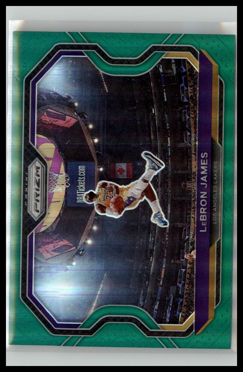 2020-21 Panini Prizm #1 LeBron James Green Prizm
