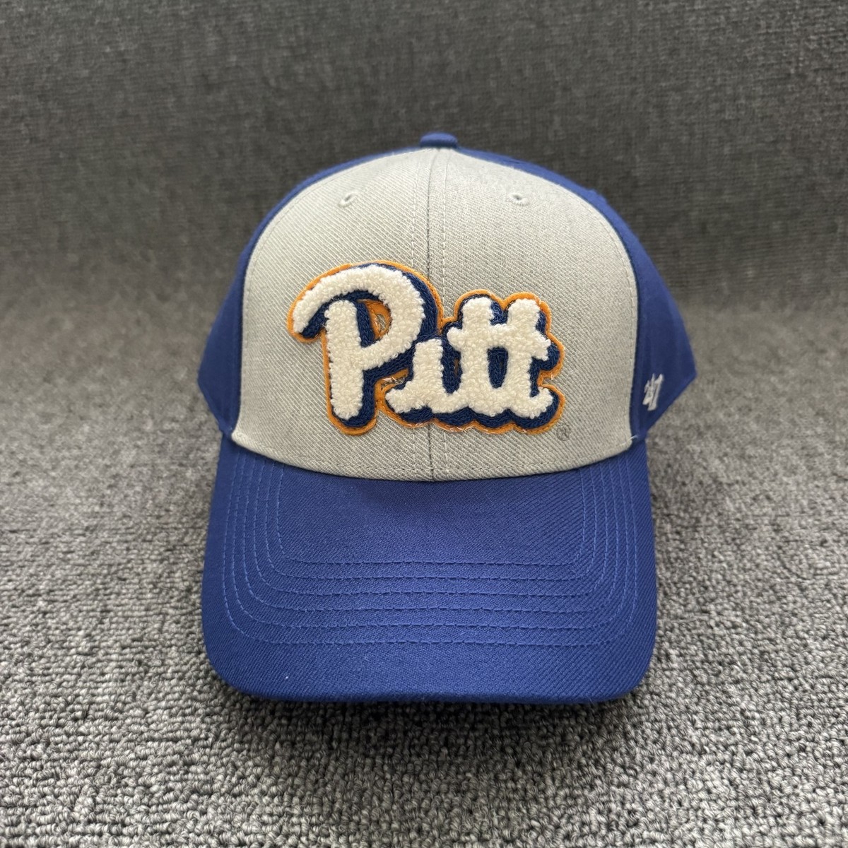 '47 Brand Pitt Panthers Baseball Cap Strapback Blue Gray OSFA NCAA Hat