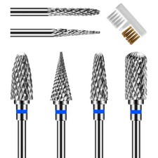 Diesisa 6 Pack Nail Drill Bits for Acrylic Nails, 3/32" Shank Drill Bits for ...
