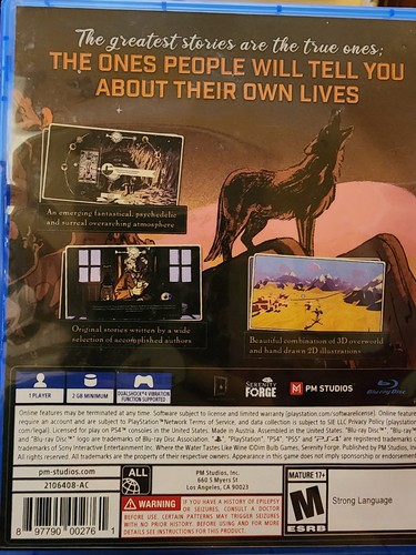 Where The Water Tastes Like Wine PS4 giochi edizione limitata Sony Playstation 4 PM - Foto 2 di 3