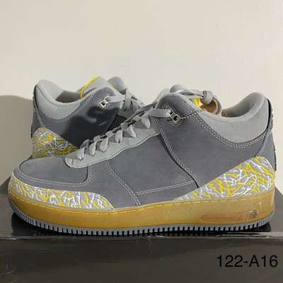 Size 12.5 - Nike Air Jordan Fusion 3 Flint Grey Varsity Maize 323626-071 NEW!
