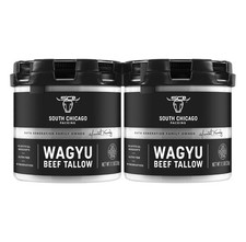 South Chicago 100% Pure Premium Wagyu Beef Tallow, 11.5 oz, 2-pack (23oz Total)