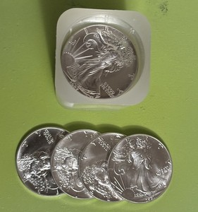 Roll of 20 - 1987 American Silver Eagle 1 oz BU. MINT CONDITIONS. 