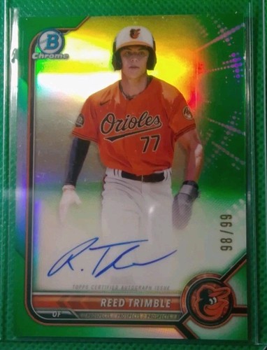 2022 Bowman Chrome Green Reed Trimble Auto #/99