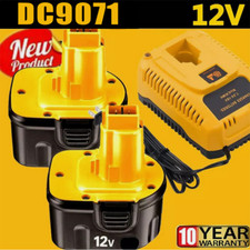 2PACK 12Volt For Dewalt DC9071 12V Battery /Charger DW9072 DC9740 Replacement