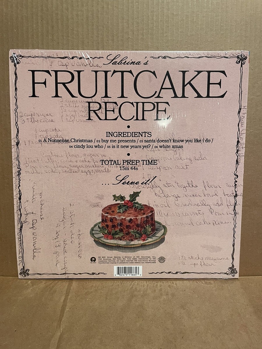 【新品】サブリナ Sabrina's Fruitcake Recipeレコード Fruitcake by Sabrina Carpenter (Vinyl, 2023, Island Records) NEW