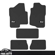 Floor Mats Liner Fits 07-13 Chevy Silverado Latex All Weather Carpets Black 5pc
