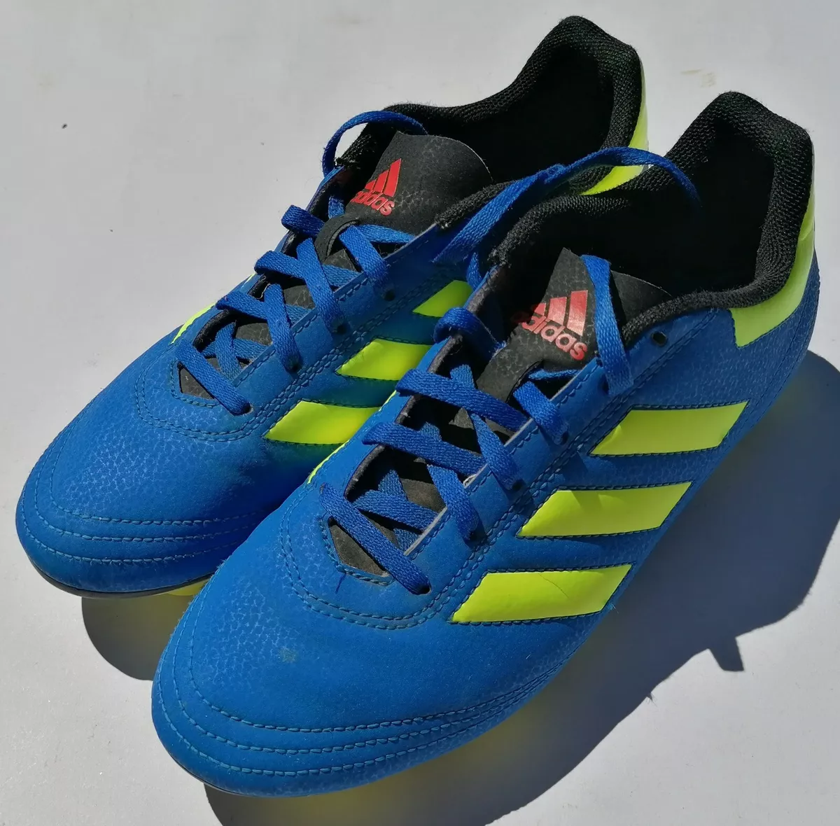 Adidas Football Boots UK Size 7 Blue Yellow Comes with box eBay