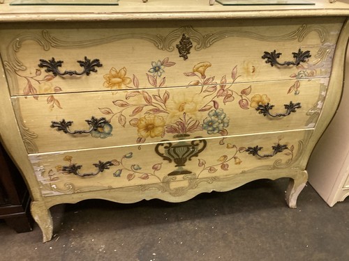 Vintage WIDDICOMB Painted Bedroom Set W/ 2 Twin Beds Dresser Free Delivery
