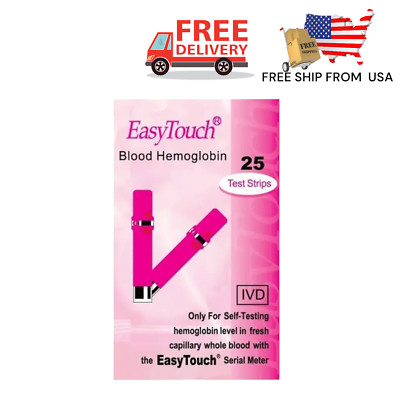 EasyTouch Easy Touch Blood Hemoglobin (Hb) 25 Test Strips - EXP 2025