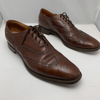 Men's Church's Henley Brown Wingtip Custom Grade Dress Shoes 10B