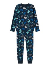 NAME IT Jungen Pyjama Schlafanzug dunkelblau ...