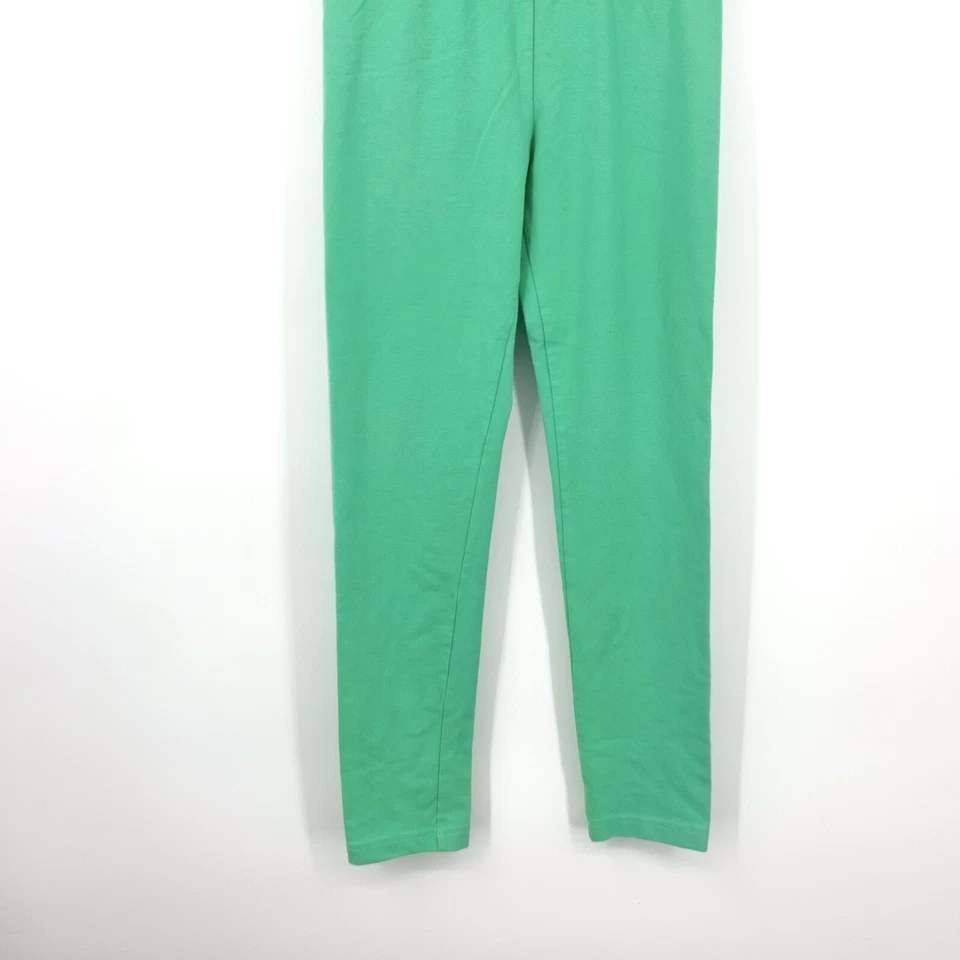 Hanna Andersson Kids 150 Size 12 Pants Green Pull On Leggings Stretch Girls - Image 3 of 4